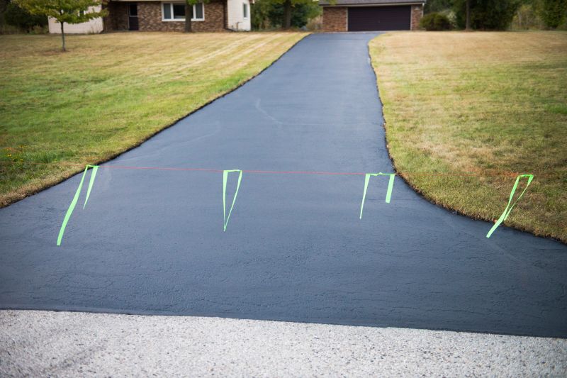Residential Asphalt Driveway with Edging